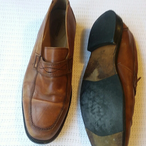 Men's Brown Leather Bostonian Slip On Loafer - Picture 7 of 8